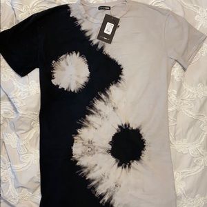 Brand New Fashion Nova Tie Dye T-Shirt Dress - S